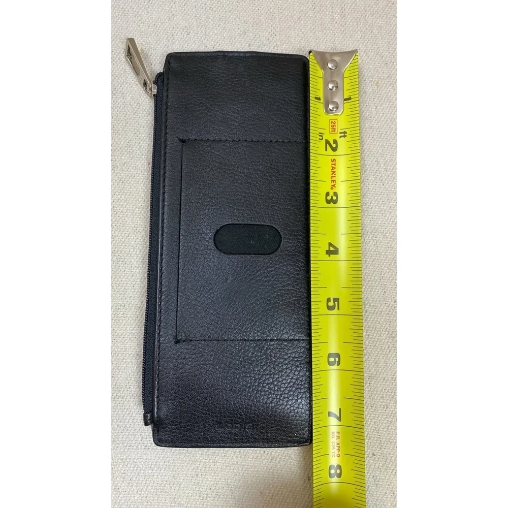 Classic LODIS leather card holder- black